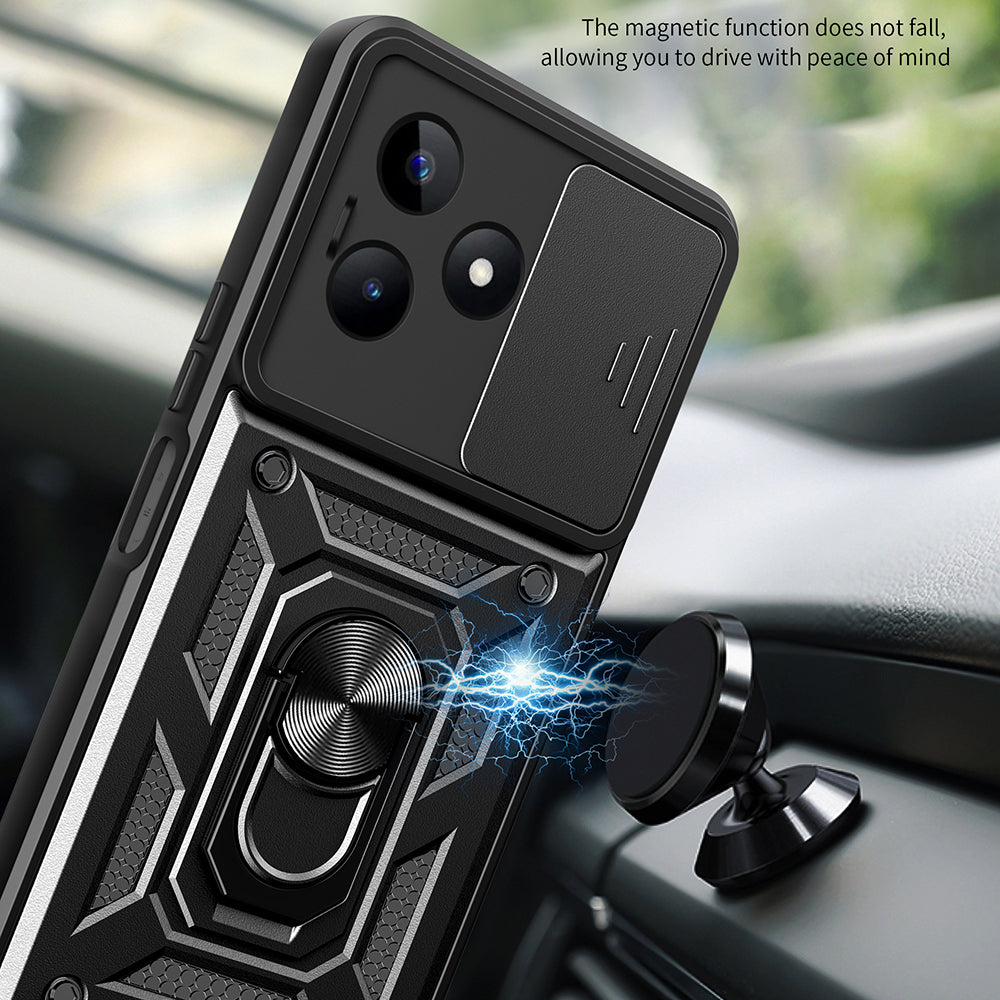 Husa pentru Xiaomi Poco X6 / Note 13 Pro 5G, Techsuit, CamShield, Neagra