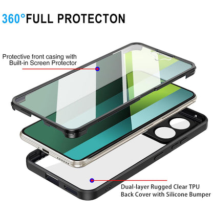 Husa pentru Xiaomi Poco X6 / Note 13 Pro 5G, Techsuit, ColorVerse 360, Neagra