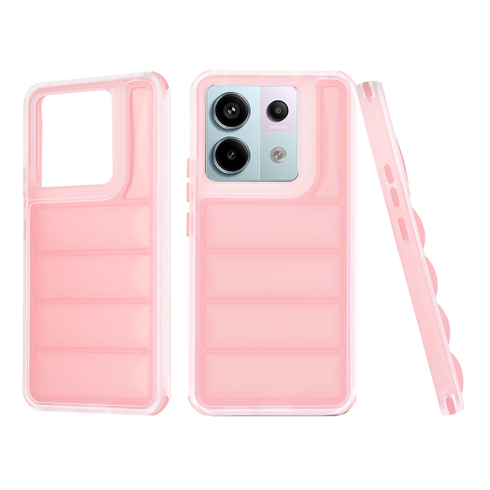 Husa pentru Xiaomi Poco X6 / Note 13 Pro 5G, Techsuit, Wave Shield, Roz