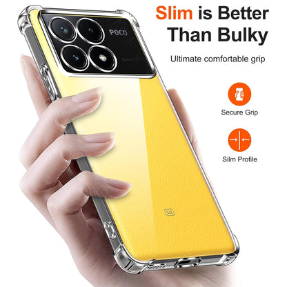 Husa pentru Xiaomi Poco X6 Pro, Techsuit, Shockproof Clear, Transparenta