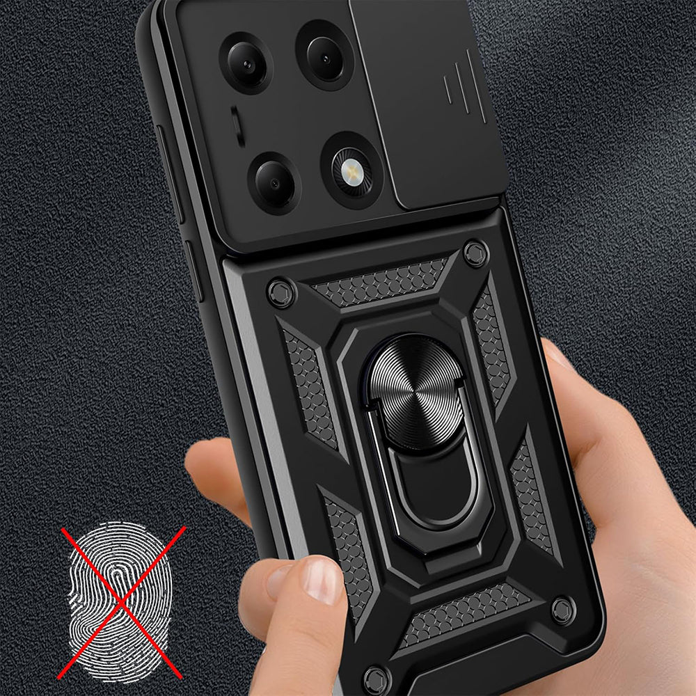 Husa pentru Xiaomi Poco X7 / Note 14 Pro 5G, Techsuit, CamShield, Neagra