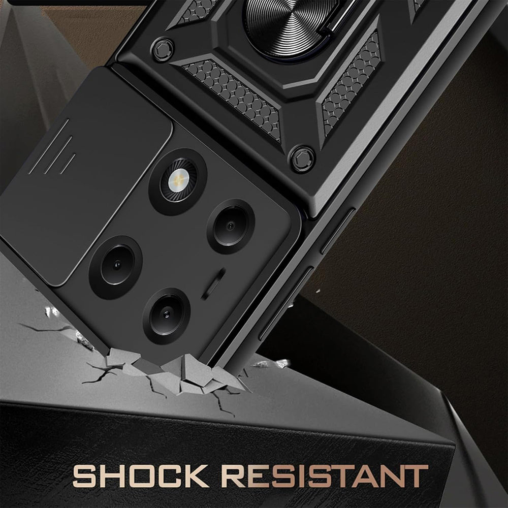 Husa pentru Xiaomi Poco X7 / Note 14 Pro 5G, Techsuit, CamShield, Neagra