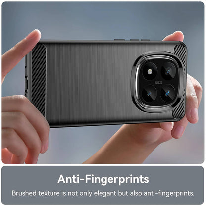 Husa pentru Xiaomi Poco X7 / Note 14 Pro 5G, Techsuit, Carbon, Neagra