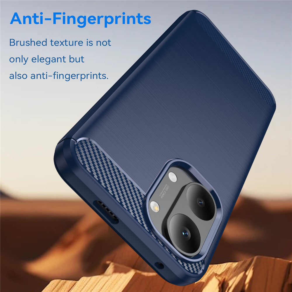 Husa pentru Xiaomi Poco X8 Pro Max, Techsuit, Carbon, Albastra