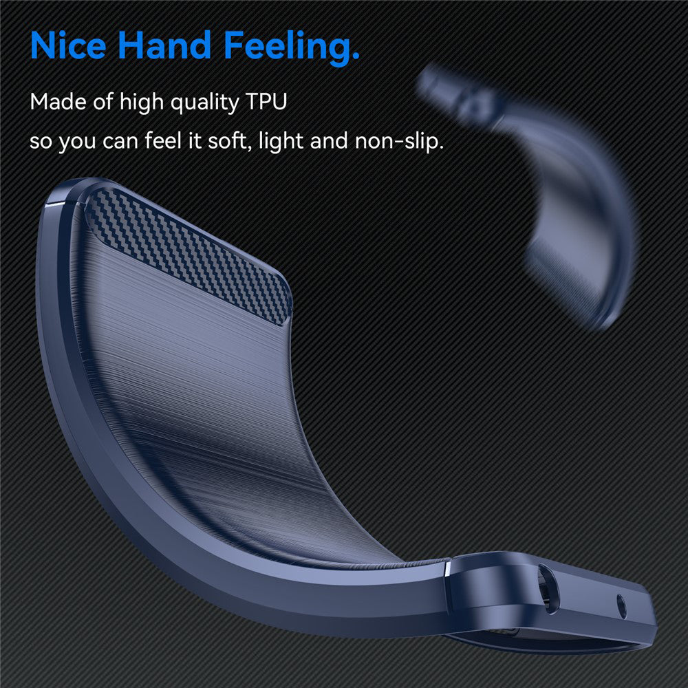 Husa pentru Xiaomi Poco X8 Pro Max, Techsuit, Carbon, Albastra