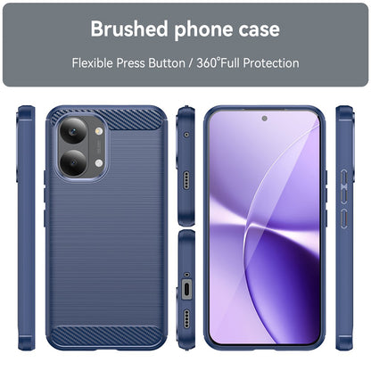 Husa pentru Xiaomi Poco X8 Pro Max, Techsuit, Carbon, Albastra