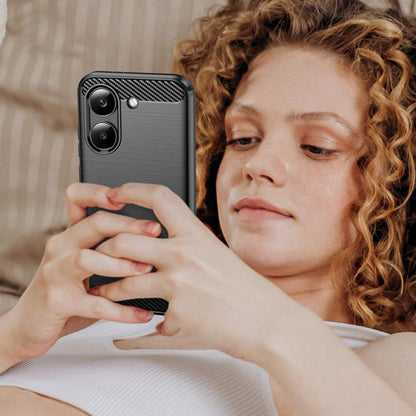 Husa pentru Xiaomi Poco X8 Pro, Techsuit, Carbon, Neagra