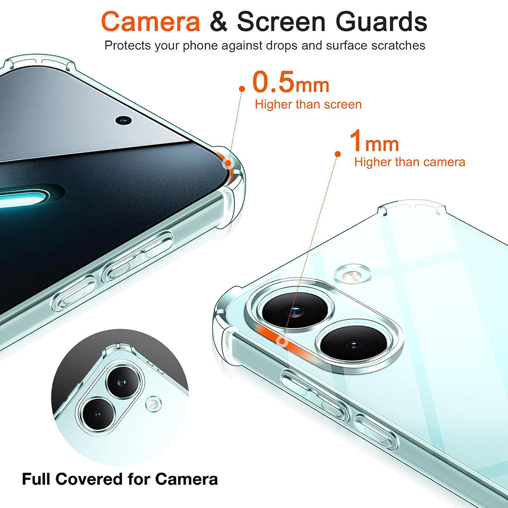 Husa pentru Xiaomi Poco X8 Pro, Techsuit, Shockproof Clear, Transparenta