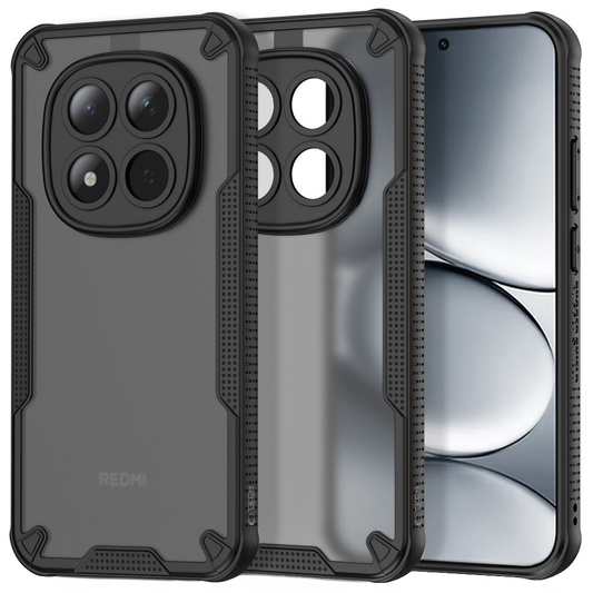 Husa pentru Xiaomi Redmi Note 15 Pro 5G, Tech-Protect, Rugged Shield, Neagra