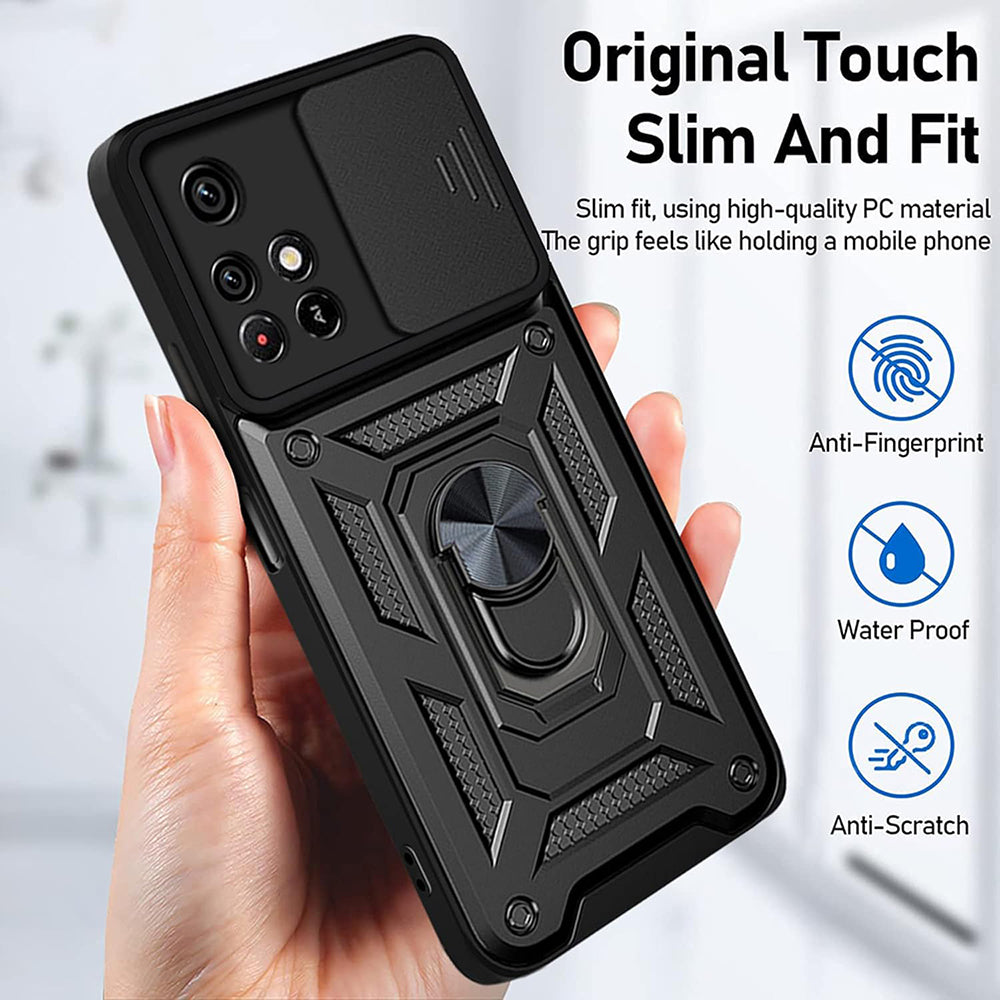 Husa pentru Xiaomi Redmi 10 2022 / 10 (2021), Techsuit, CamShield, Neagra