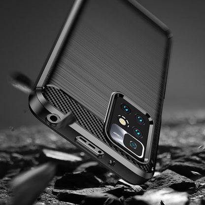 Husa pentru Xiaomi Redmi 10 2022 / 10 (2021), Techsuit, Carbon, Neagra