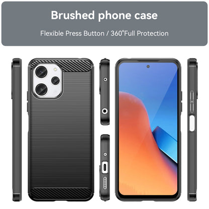 Husa pentru Xiaomi Redmi 12 5G / 12, Techsuit, Carbon, Neagra
