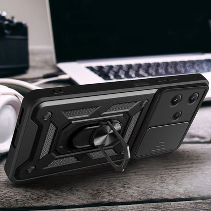 Husa pentru Xiaomi Redmi 12 5G, Techsuit, CamShield, Neagra