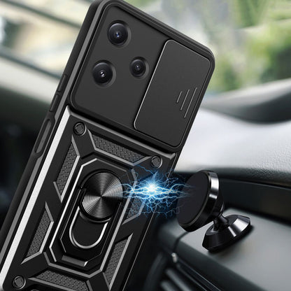 Husa pentru Xiaomi Redmi 12 5G, Techsuit, CamShield, Neagra