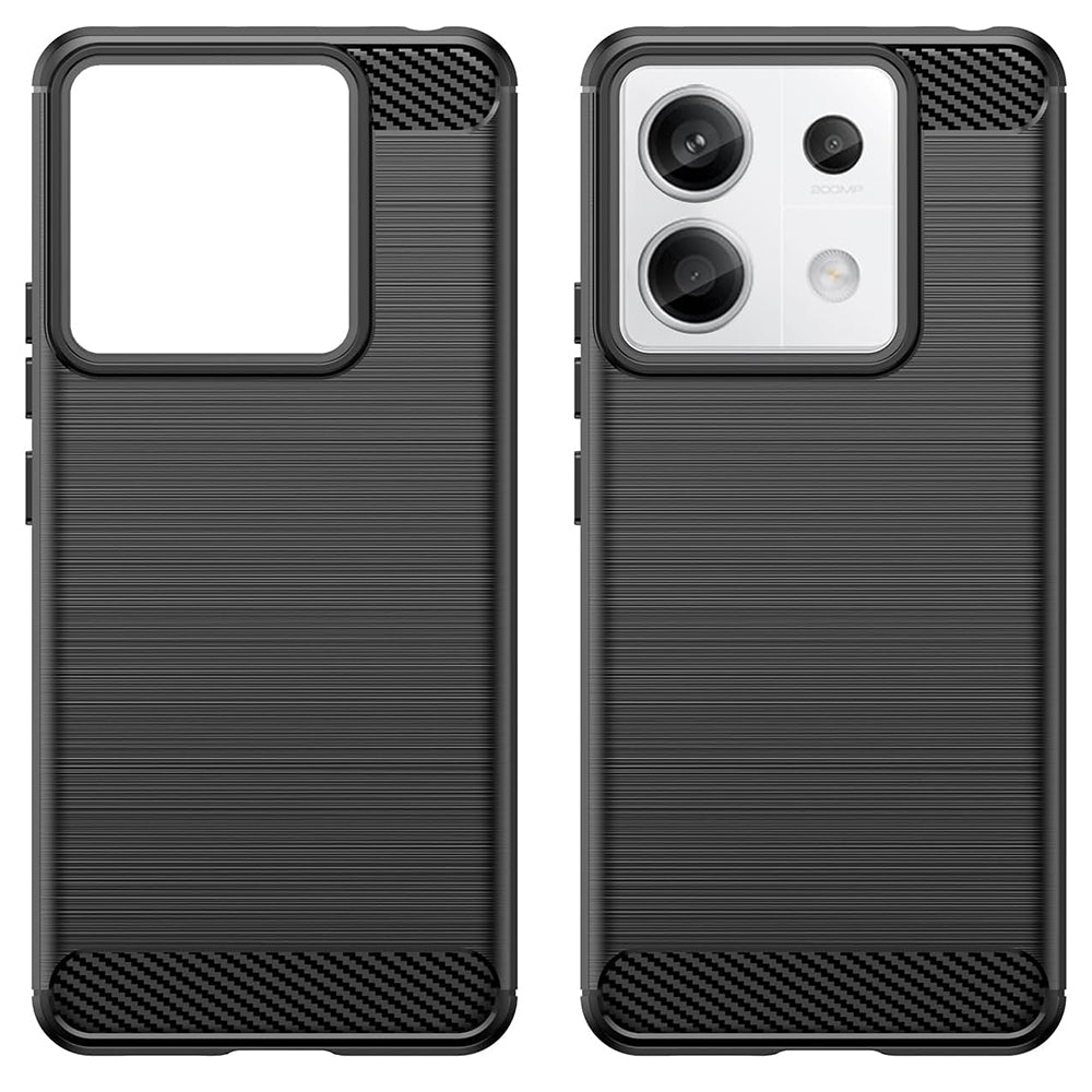 Husa pentru Xiaomi Redmi 13C 5G / 13C / Poco C65, Techsuit, Carbon, Neagra