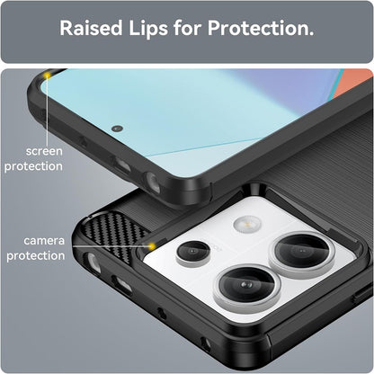 Husa pentru Xiaomi Redmi 13C 5G / 13C / Poco C65, Techsuit, Carbon, Neagra