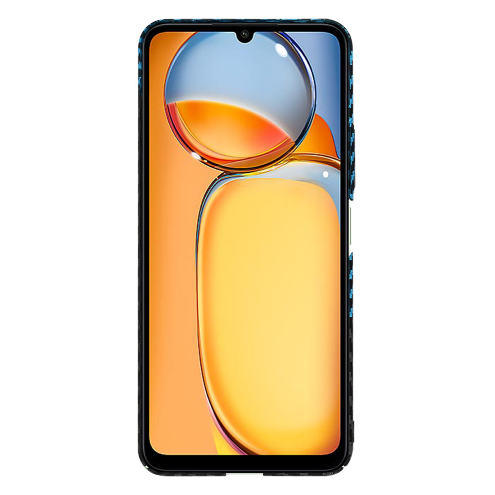 Husa pentru Xiaomi Redmi 13C 5G / 13C / Poco C65, Techsuit, Carbonite FiberShell, Neagra Bleu