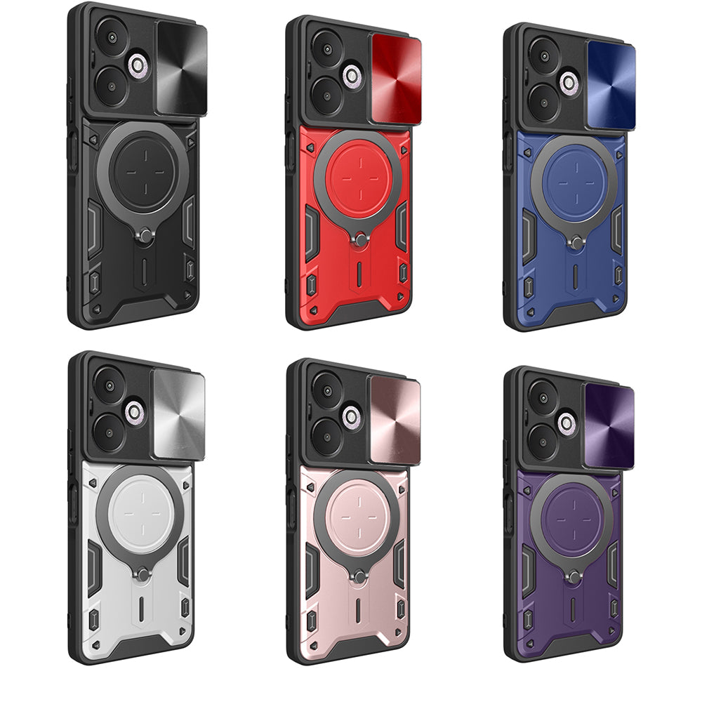 Husa pentru Xiaomi Redmi 13C 5G, Techsuit, CamGuard Pro, Albastra