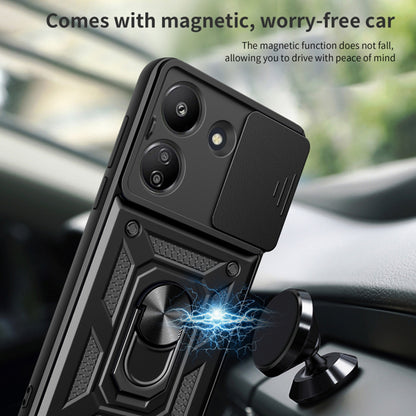Husa pentru Xiaomi Redmi 13C 5G, Techsuit, CamShield, Neagra