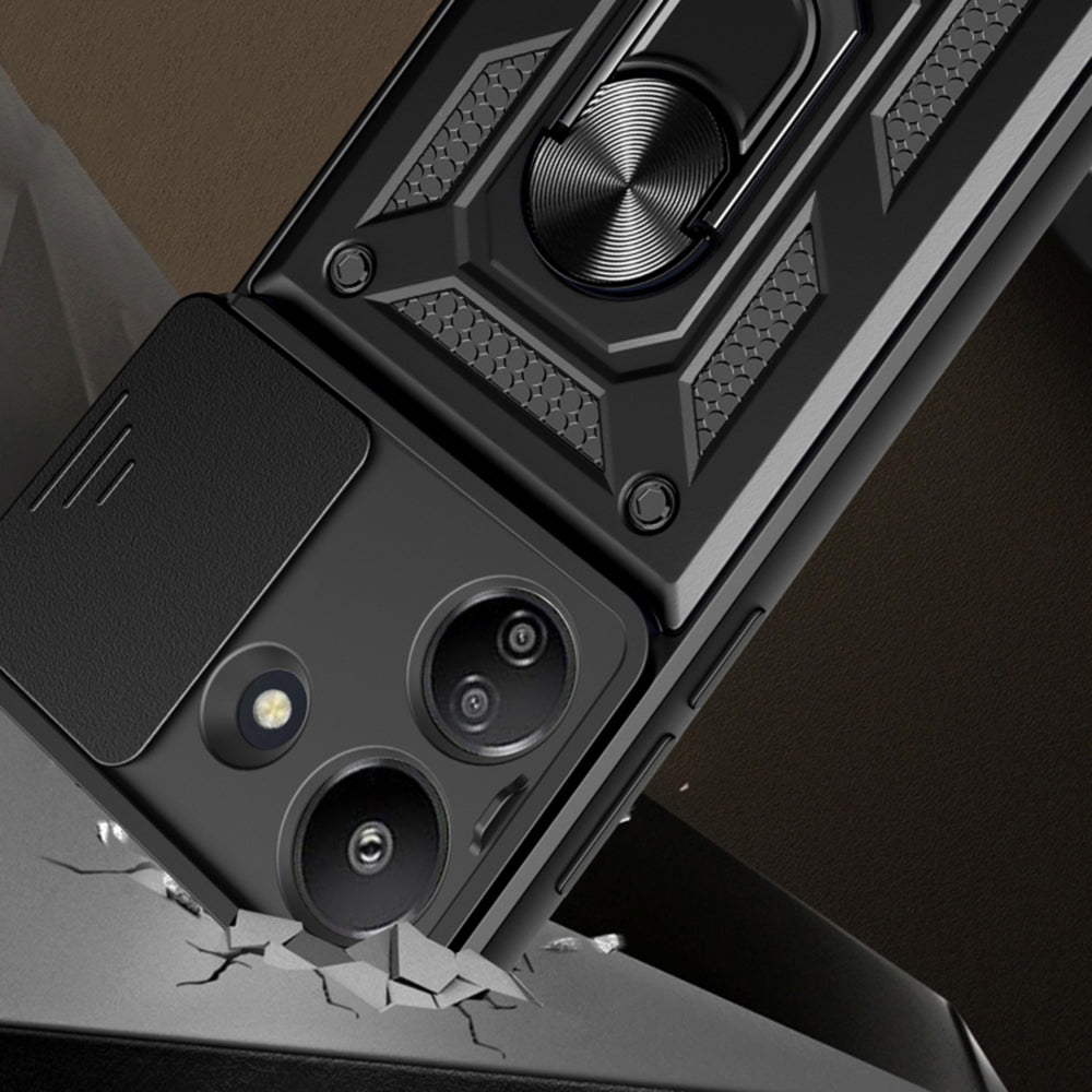 Husa pentru Xiaomi Redmi 13C 5G, Techsuit, CamShield, Roz