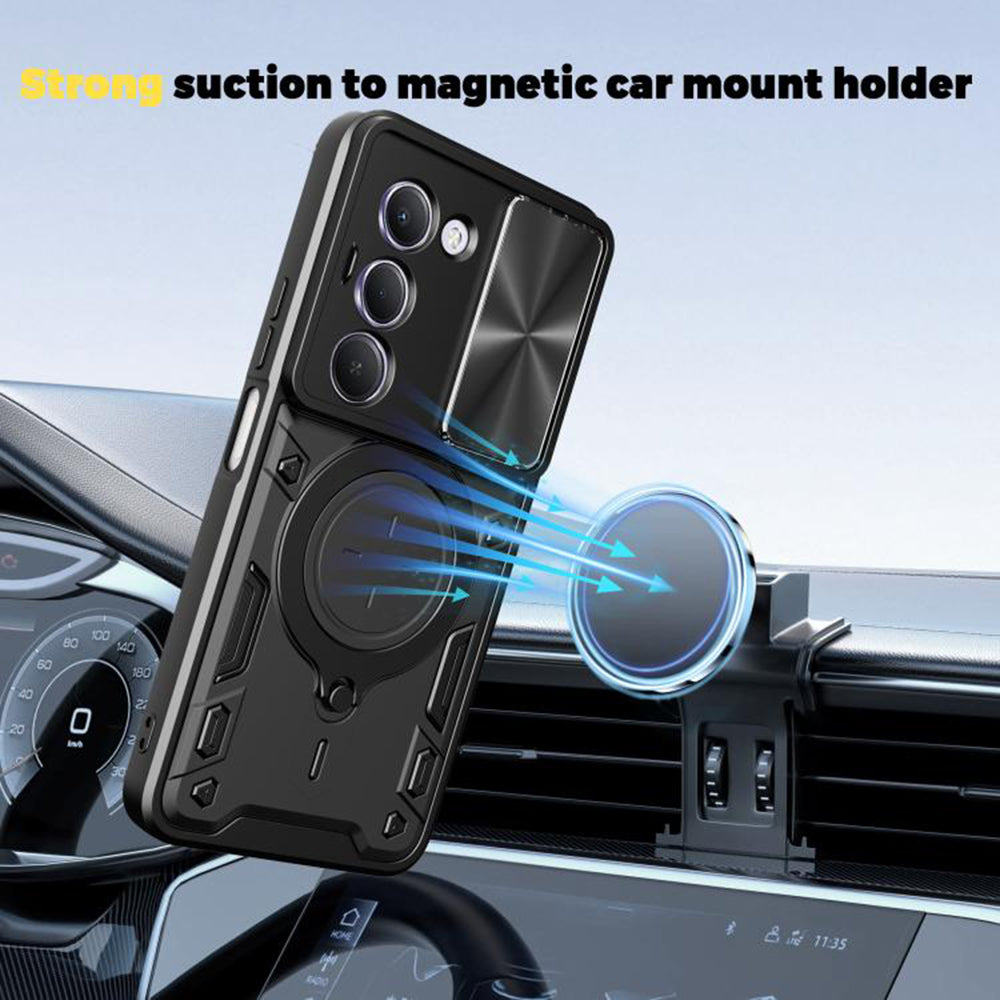 Husa pentru Xiaomi Redmi 15 5G / 15 4G, Techsuit, CamGuard Pro, Rosie