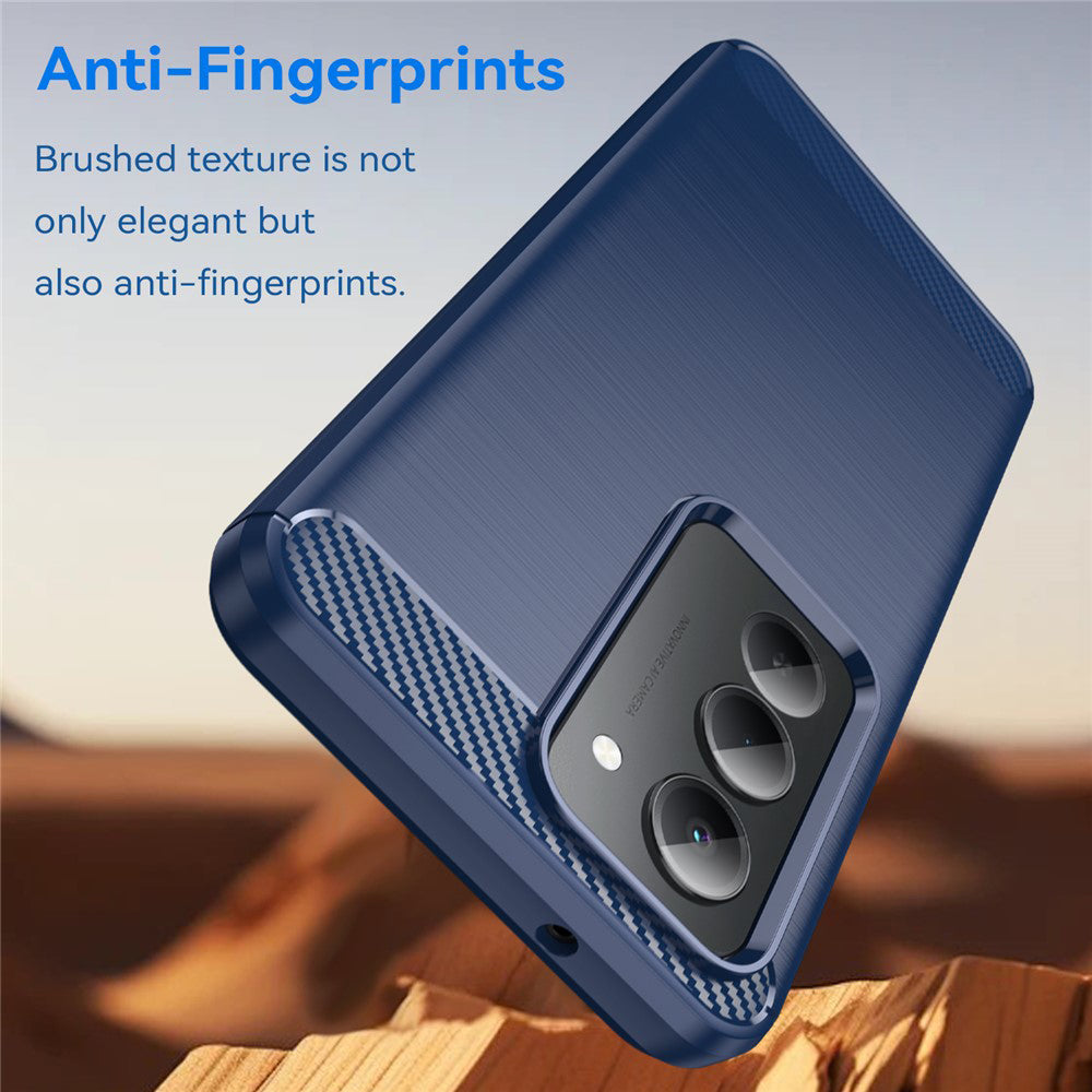 Husa pentru Xiaomi Redmi 15 5G / 15 4G, Techsuit, Carbon, Albastra