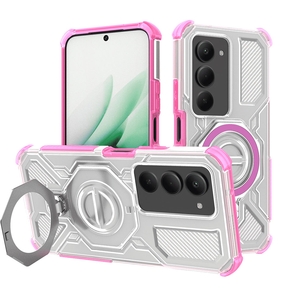 Husa pentru Xiaomi Redmi 15 5G / 15 4G, Techsuit, Carbon Shield Pro, Roz