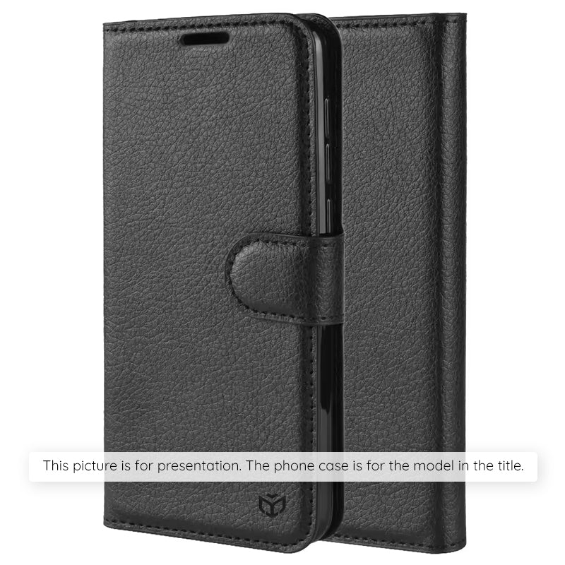 Husa pentru Xiaomi Redmi 15 5G / 15 4G, Techsuit, Leather Folio, Neagra