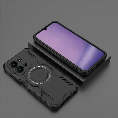 Husa MagSafe pentru Xiaomi Redmi 15C 5G / 15C 4G, Techsuit, ArmorMag, Neagra