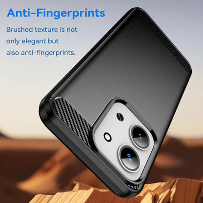 Husa pentru Xiaomi Redmi 15C 5G / 15C 4G, Techsuit, Carbon, Neagra
