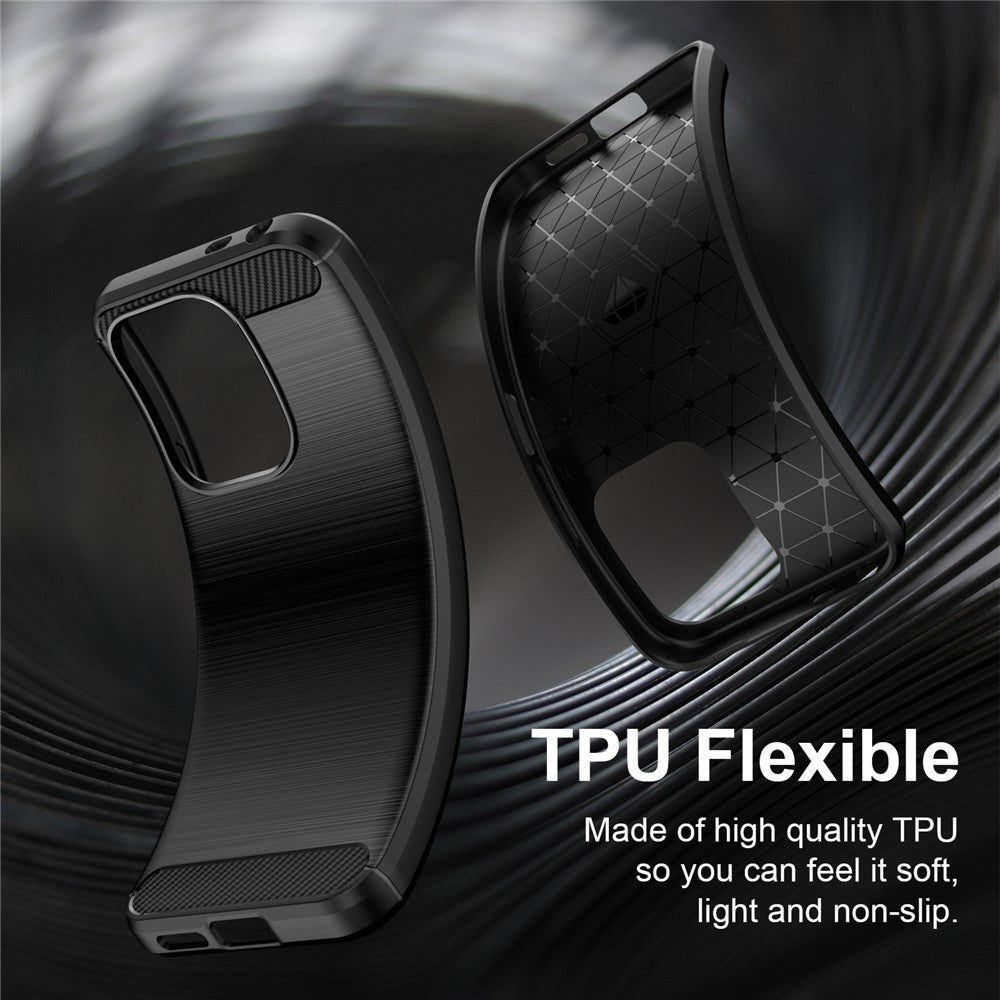 Husa pentru Xiaomi Redmi 17 5G / 17 4G, Techsuit, Carbon, Neagra