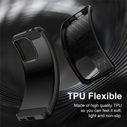 Husa pentru Xiaomi Redmi 17 5G / 17 4G, Techsuit, Carbon, Neagra