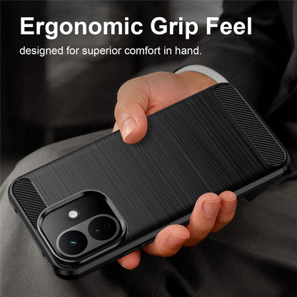 Husa pentru Xiaomi Redmi 17C 5G, Techsuit, Carbon, Neagra
