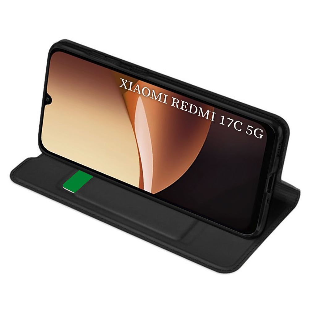 Husa pentru Xiaomi Redmi 17C 5G, Techsuit, Magskin Book, Neagra