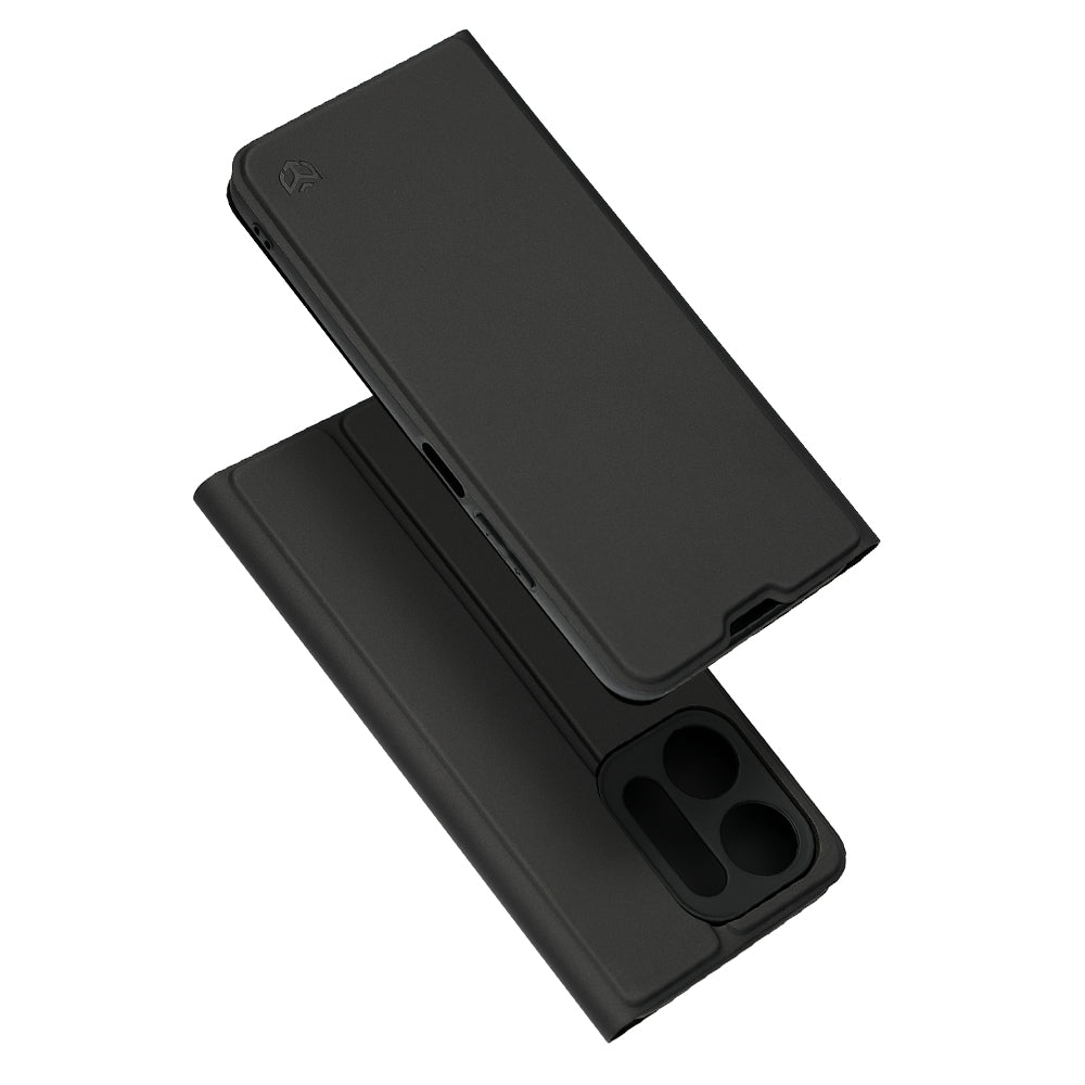 Husa pentru Xiaomi Redmi 17C 5G, Techsuit, Magskin Book, Neagra