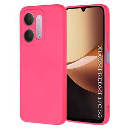 Husa pentru Xiaomi Redmi 17C 5G, Techsuit, SoftFlex, Roz Inchis