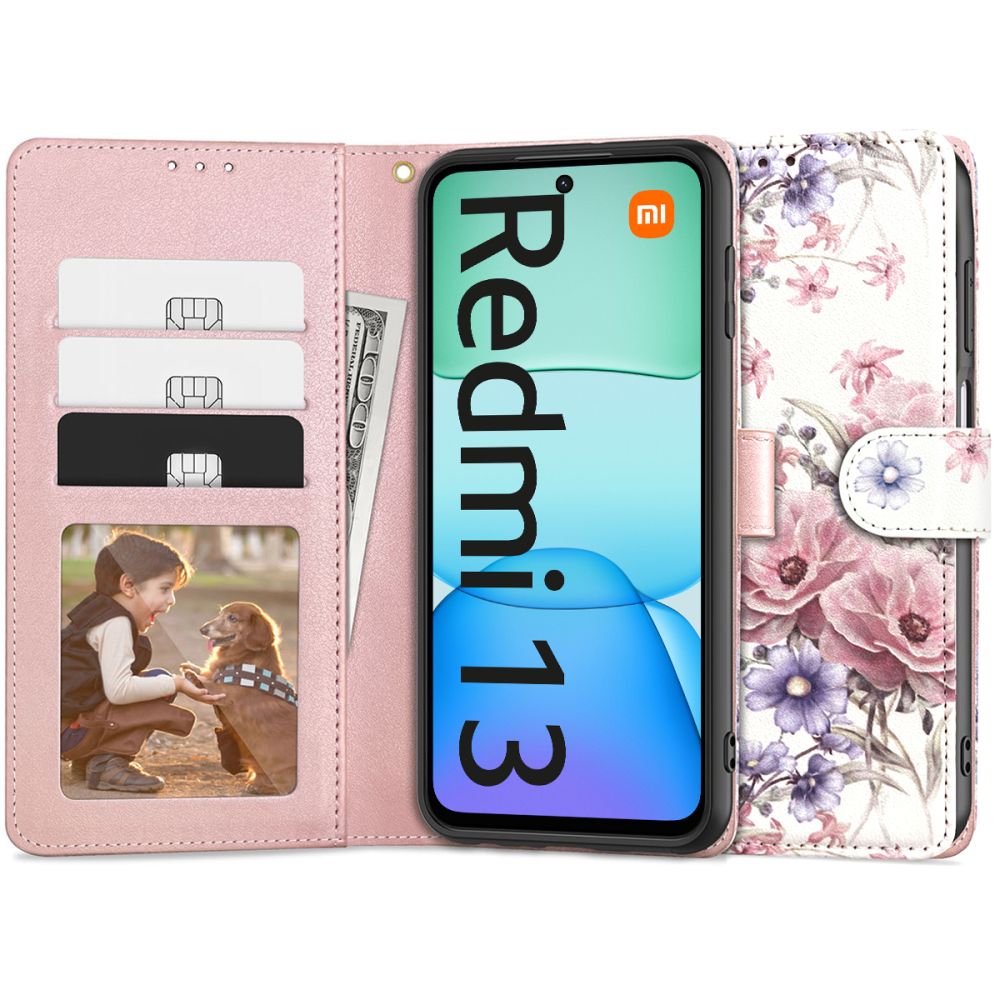 Husa pentru Xiaomi Redmi 13, Tech-Protect, Wallet, Multicolor