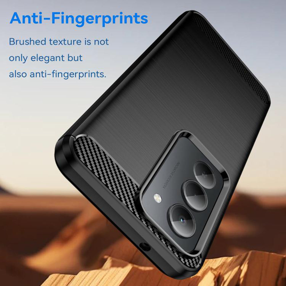 Husa pentru Xiaomi Redmi 15 5G / 15 4G, Techsuit, Carbon, Neagra