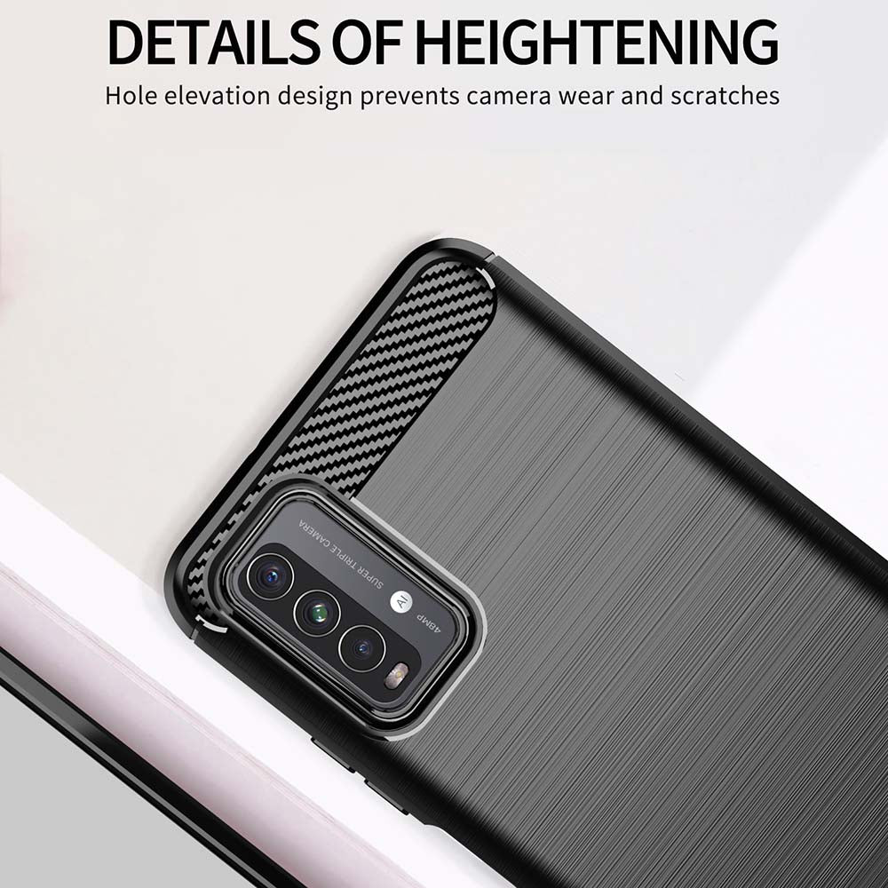 Husa pentru Xiaomi Redmi 9 Power / 9T, Techsuit, Carbon, Neagra