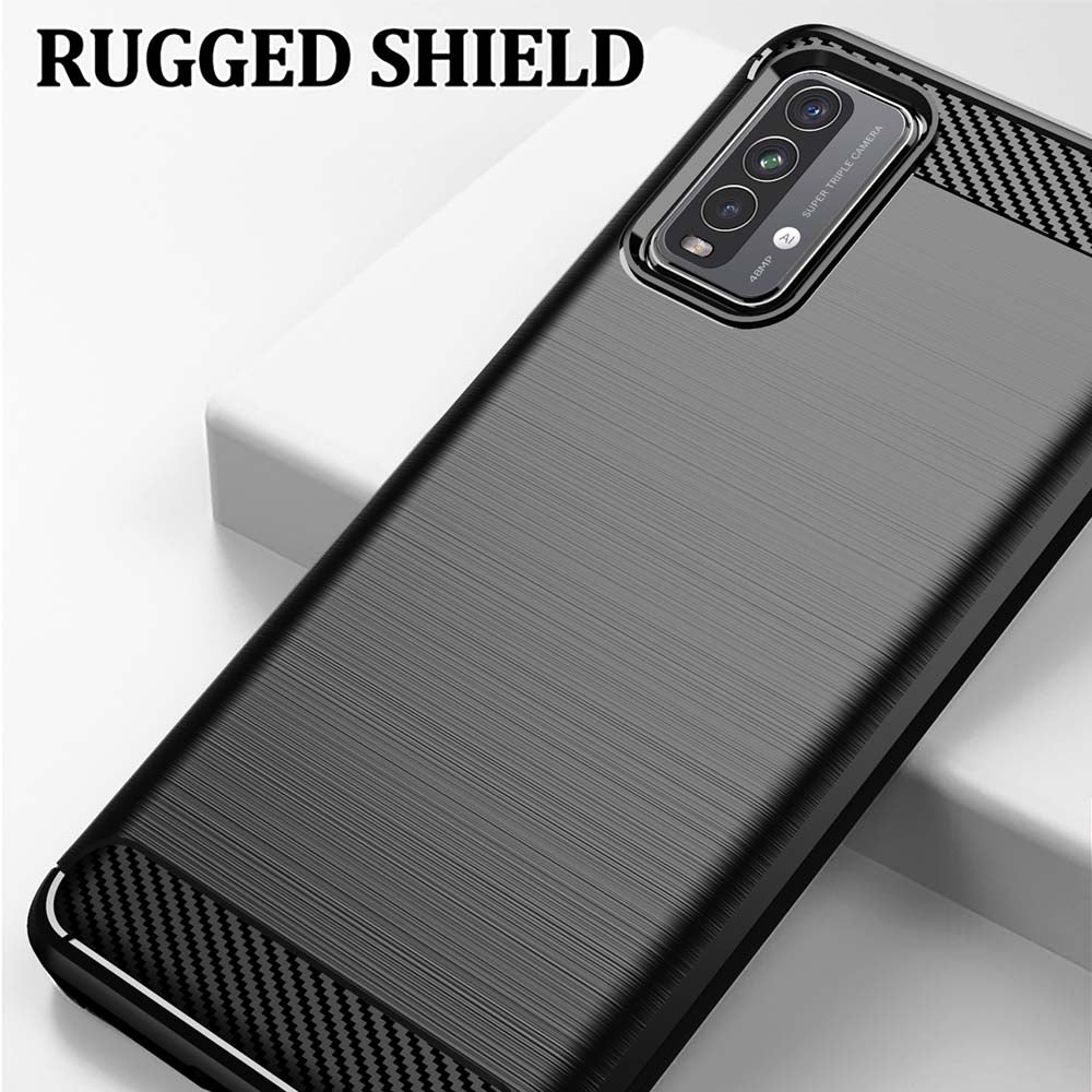 Husa pentru Xiaomi Redmi 9 Power / 9T, Techsuit, Carbon, Neagra
