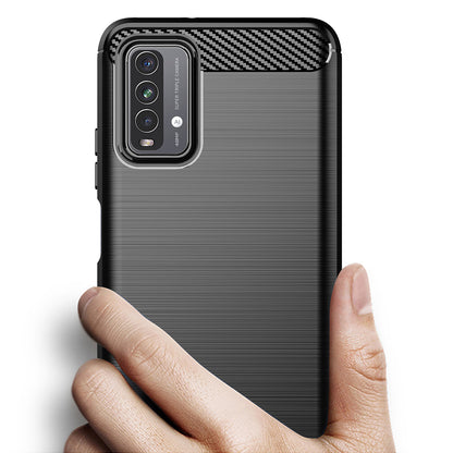Husa pentru Xiaomi Redmi 9 Power / 9T, Techsuit, Carbon, Neagra