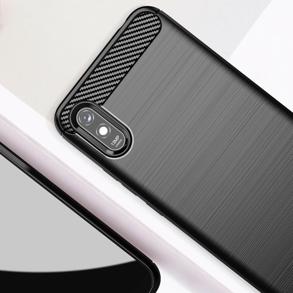 Husa pentru Xiaomi Redmi 9AT / 9A, Techsuit, Carbon, Neagra