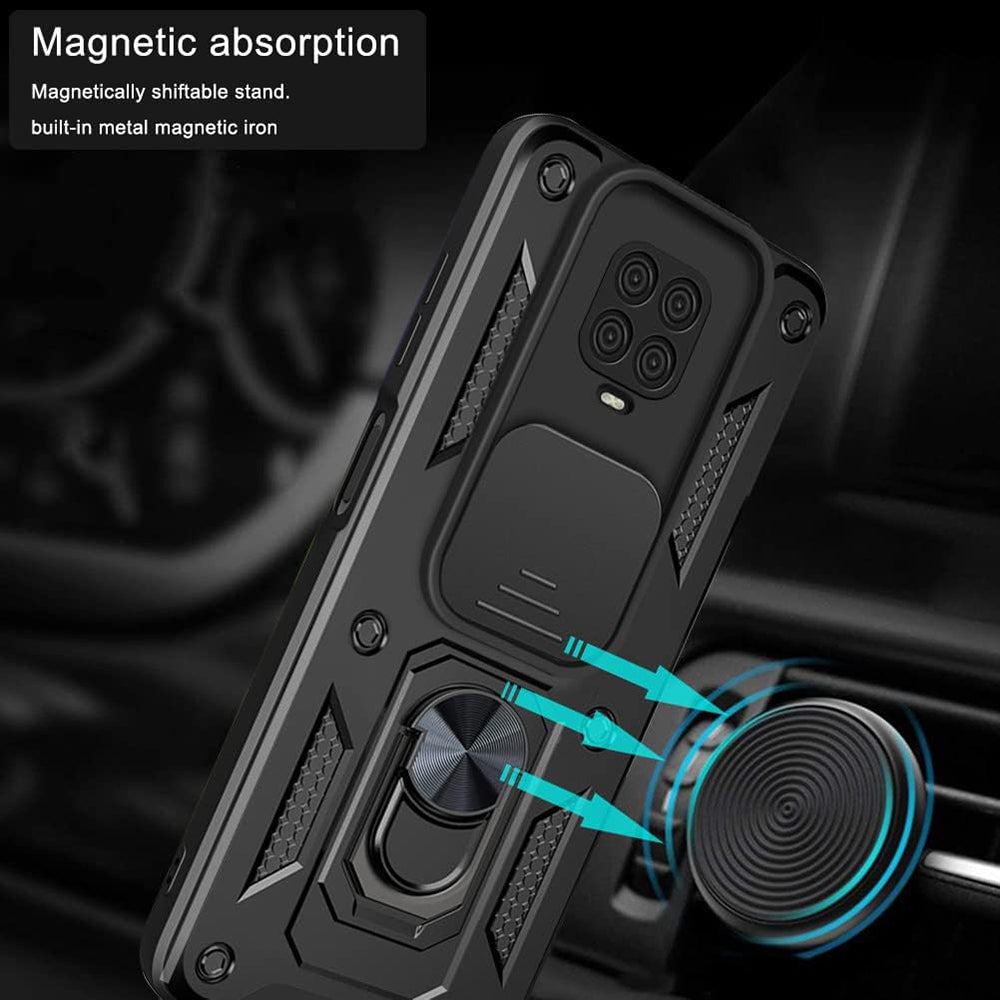 Husa pentru Xiaomi Redmi 9C NFC / 9C, Techsuit, CamShield, Neagra