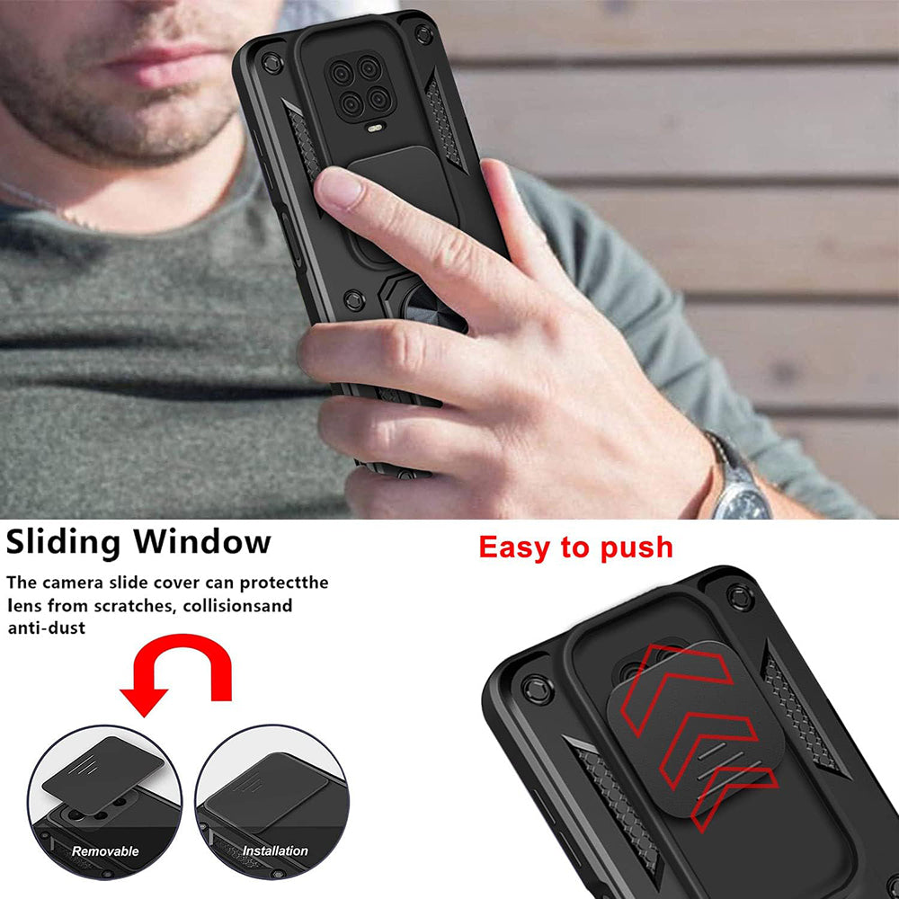 Husa pentru Xiaomi Redmi 9C NFC / 9C, Techsuit, CamShield, Neagra
