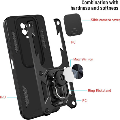 Husa pentru Xiaomi Redmi 9C NFC / 9C, Techsuit, CamShield, Neagra
