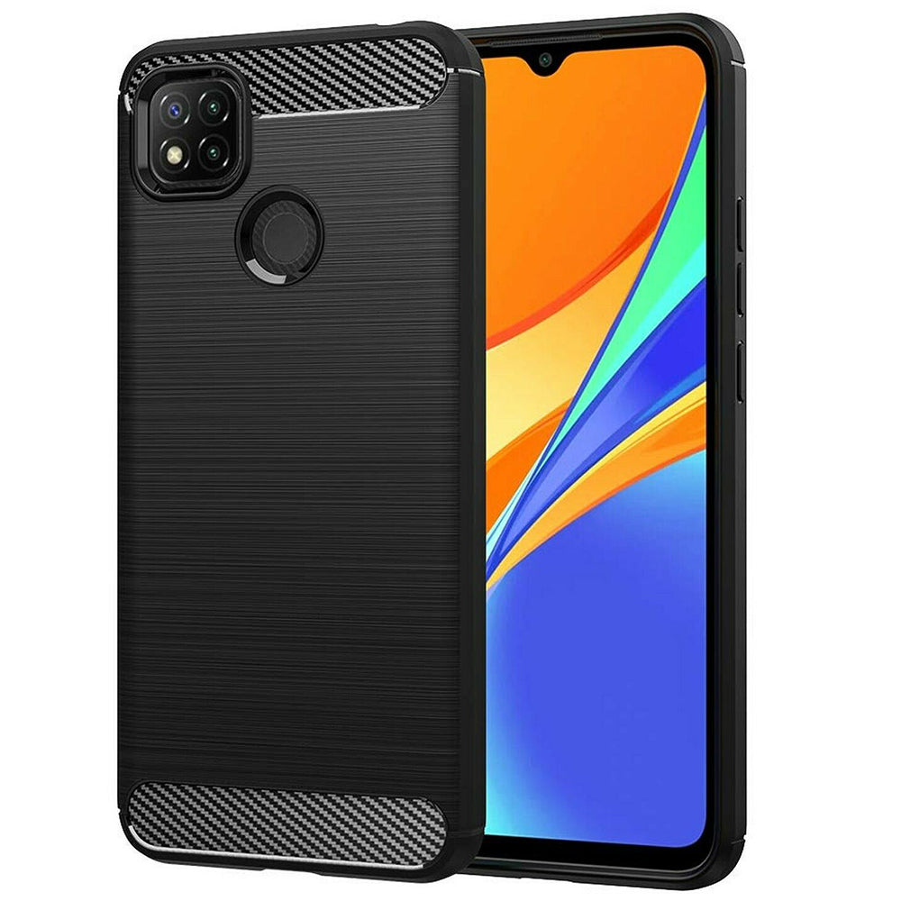 Husa pentru Xiaomi Redmi 9C NFC / 9C, Techsuit, Carbon, Neagra