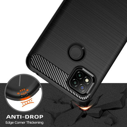 Husa pentru Xiaomi Redmi 9C NFC / 9C, Techsuit, Carbon, Neagra