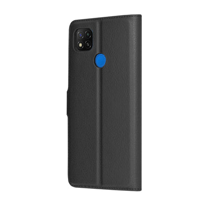 Husa pentru Xiaomi Redmi 9C NFC / 9C, Techsuit, Leather Folio, Neagra
