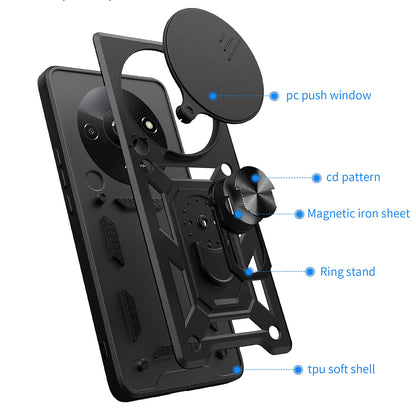 Husa pentru Xiaomi Redmi A3x / A3, Techsuit, CamShield, Neagra