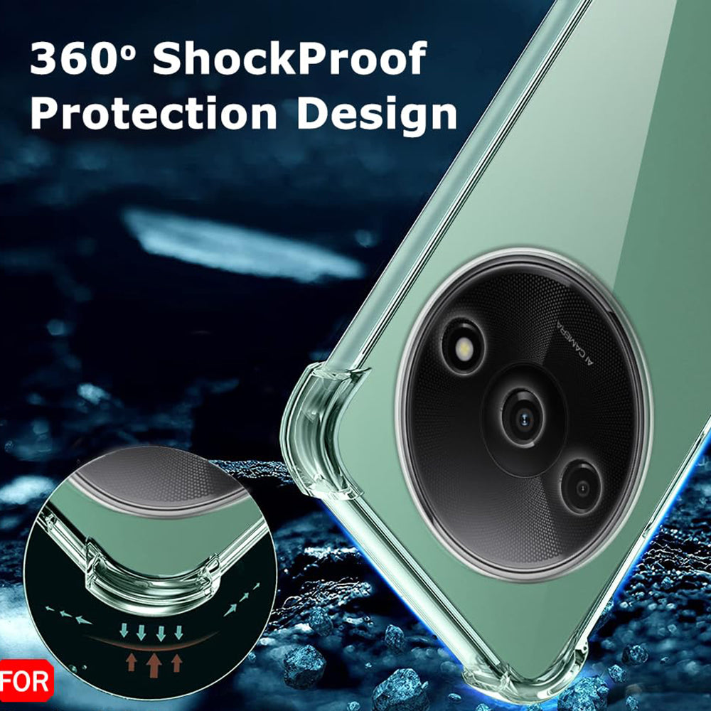 Husa pentru Xiaomi Redmi A3x / A3, Techsuit, Shockproof Clear, Transparenta